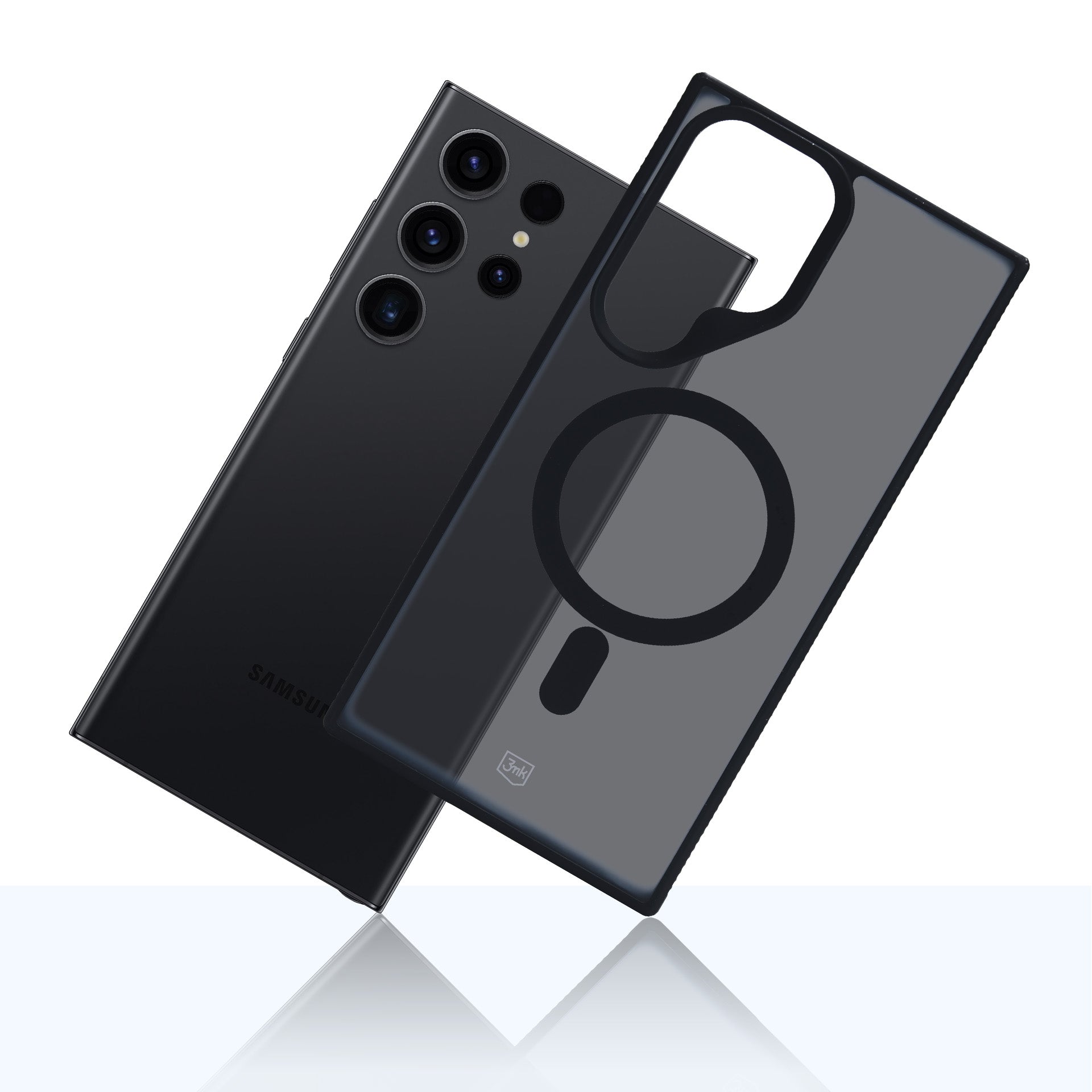 3mk Smoke MagCase su MagSafe, skirta Samsung Galaxy S23 Ultra – pusiau skaidrus