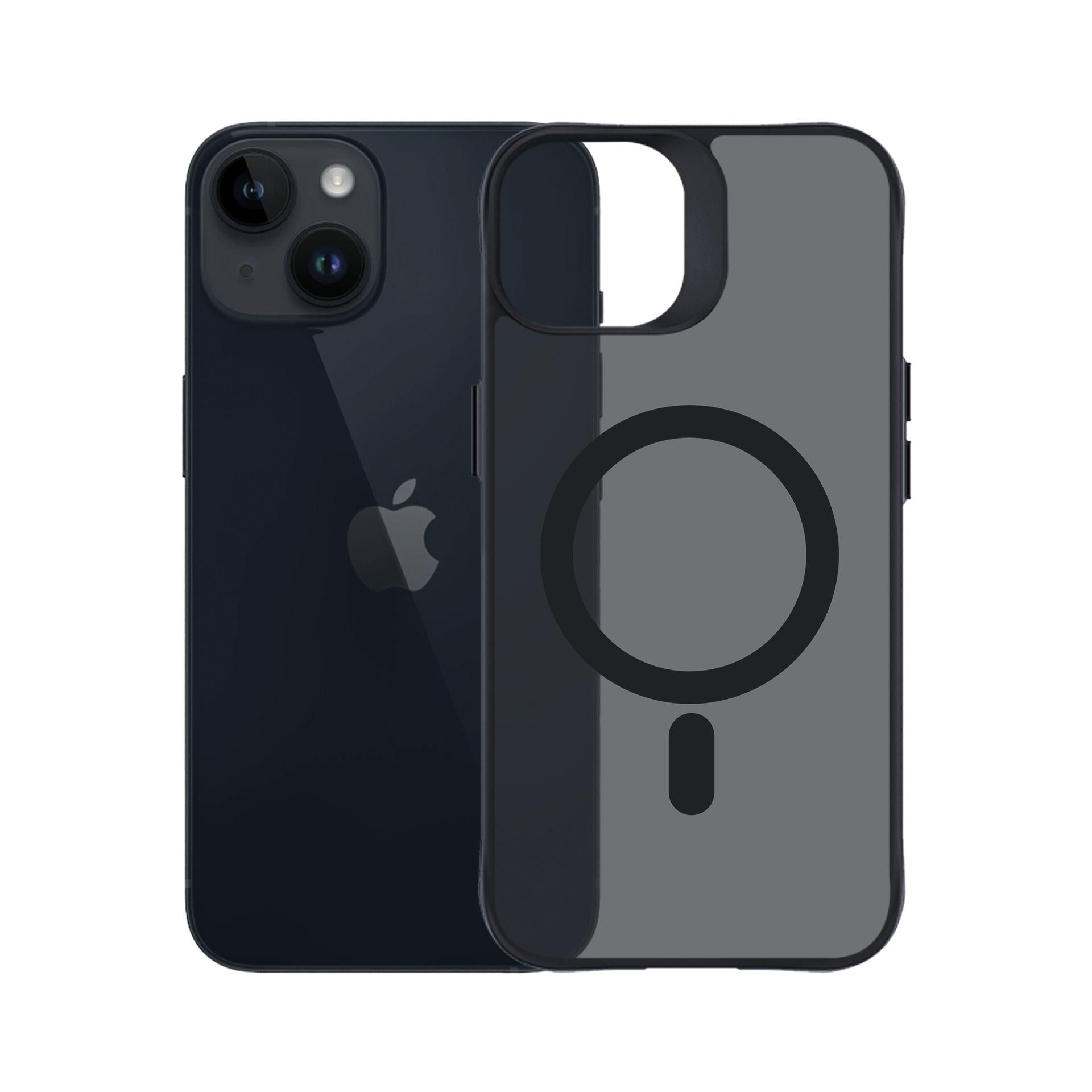 3mk Smoke MagCase su MagSafe, skirtas iPhone 13/14 - pusiau permatomas