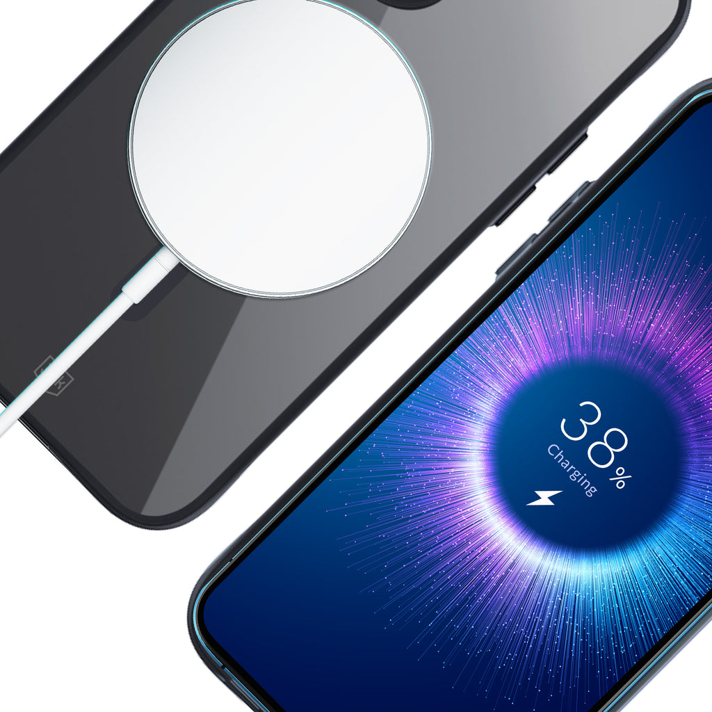 3mk Satin Armor MagCase su MagSafe skirtas iPhone 12 Pro Max - skaidrus su juodu rėmu -- iPhone 12 Pro Max