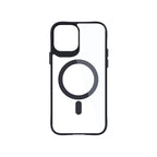 3mk Satin Armor MagCase su MagSafe skirtas iPhone 12 Pro Max - skaidrus su juodu rėmu -- iPhone 12 Pro Max