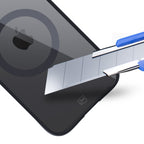 3mk Satin Armor MagCase su MagSafe skirtas iPhone 12 Pro Max - skaidrus su juodu rėmu -- iPhone 12 Pro Max