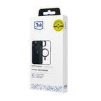 3mk Satin Armor MagCase su MagSafe, skirtas iPhone 13/14 – skaidrus su juodu rėmeliu