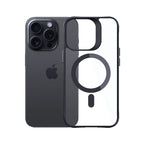 3mk Satin Armor MagCase su MagSafe, skirtas iPhone 14 Pro Max – skaidrus su juodu rėmeliu