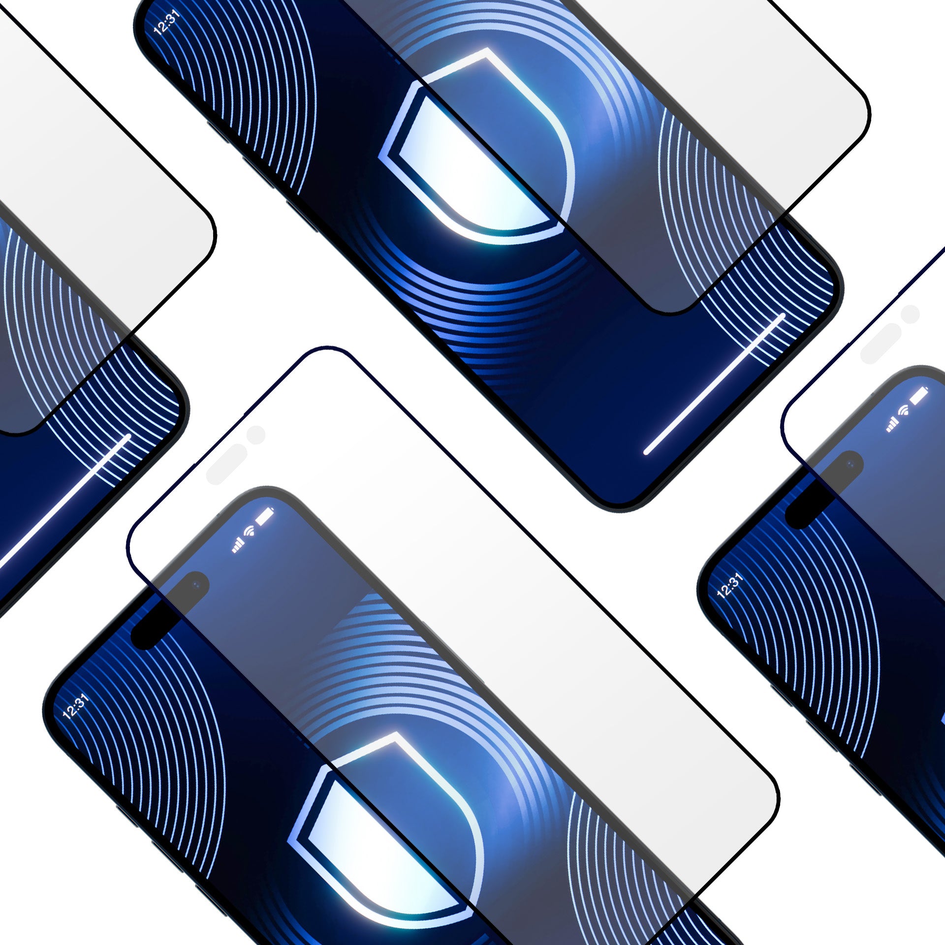 Grūdintas stiklas 3mk HardGlass Matt Max, skirtas iPhone 15 Pro
