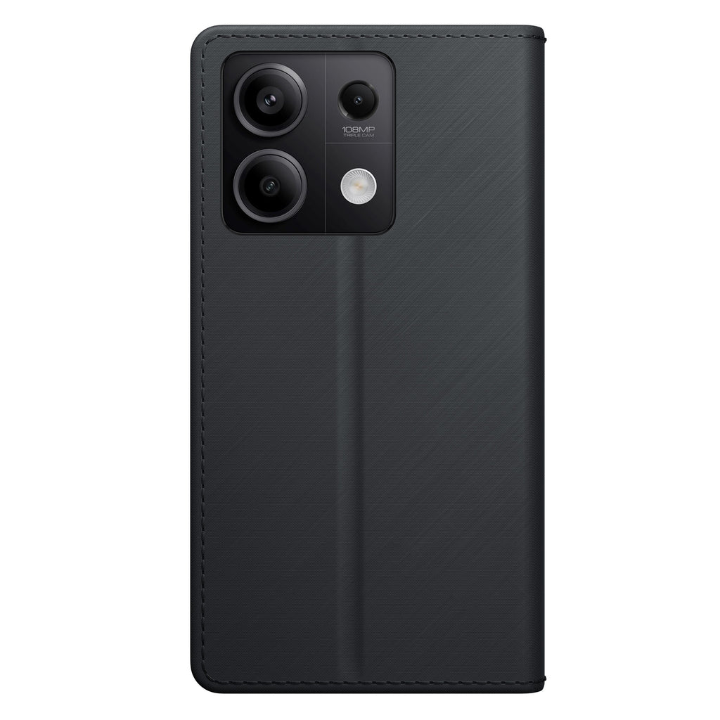 3mk piniginės dėklas su atvartu, skirtas Xiaomi Redmi Note 13 Pro 5G – juodas