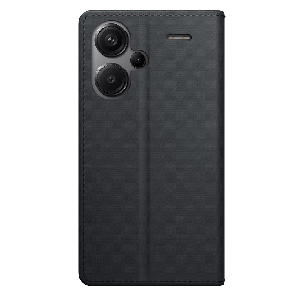 3mk piniginės dėklas su atvartu, skirtas Xiaomi Redmi Note 13 Pro+ – juodas -- Xiaomi Redmi Note 13 Pro+