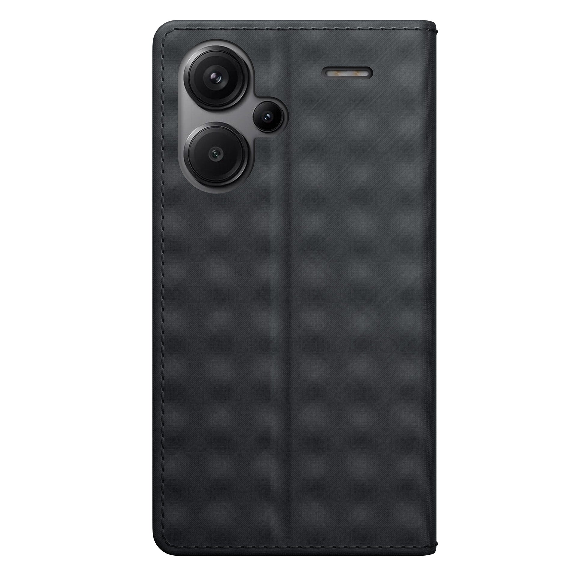 3mk piniginės dėklas su atvartu, skirtas Xiaomi Redmi Note 13 Pro+ – juodas -- Xiaomi Redmi Note 13 Pro+