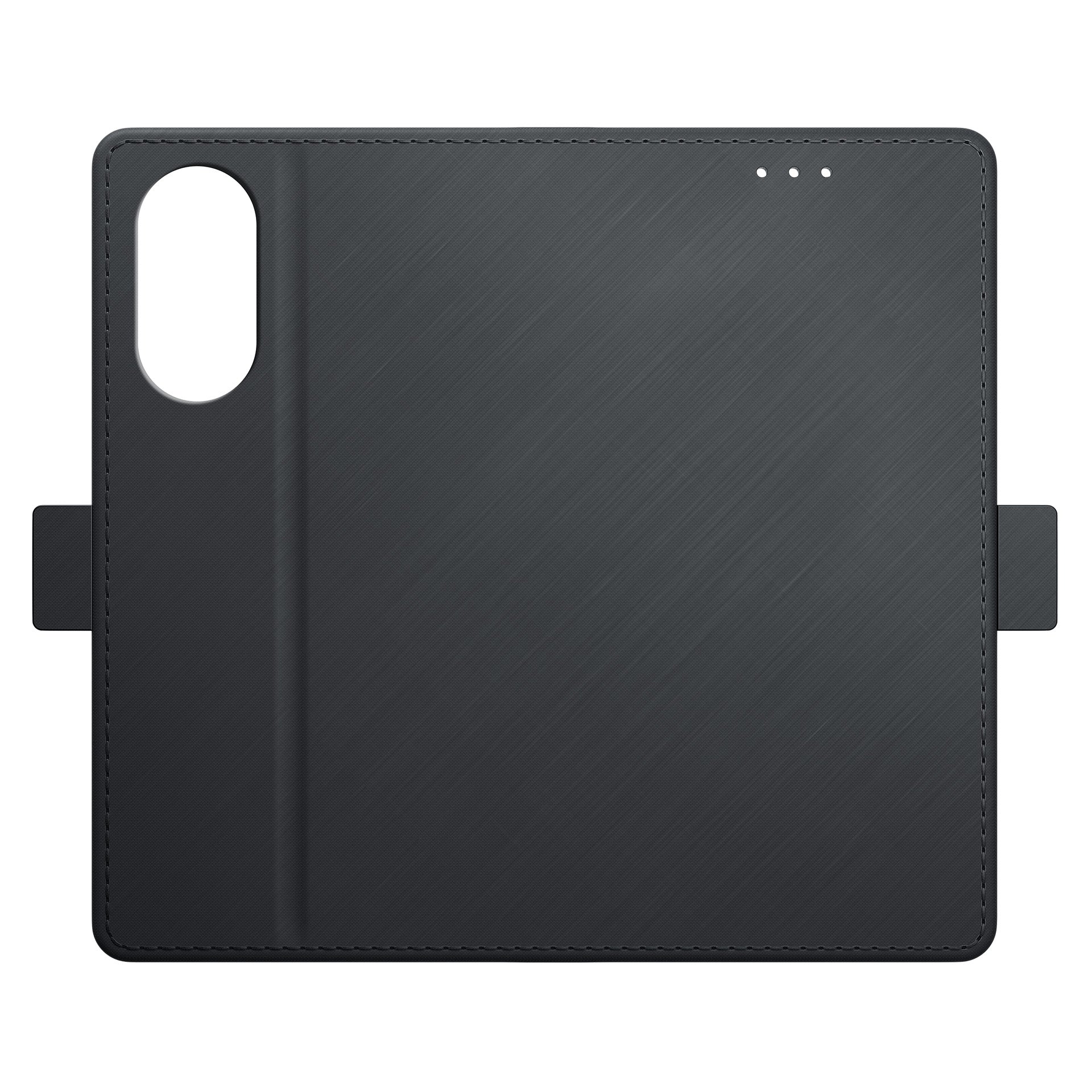 3mk piniginės dėklas, skirtas Oppo A58 4G – juodas -- Oppo A58 4G