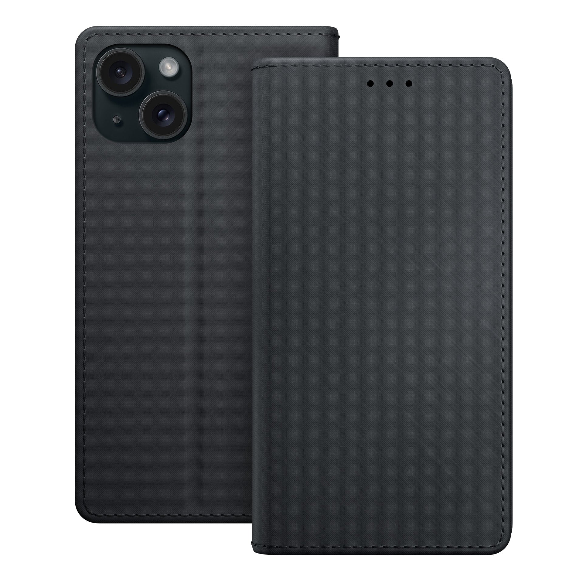 3mk piniginės dėklas, skirtas iPhone 15 – juodas
