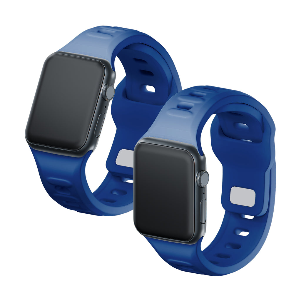 3mk silikoninis laikrodžio dirželis, skirtas Apple Watch 38 / 40 / 41 mm - mėlynas