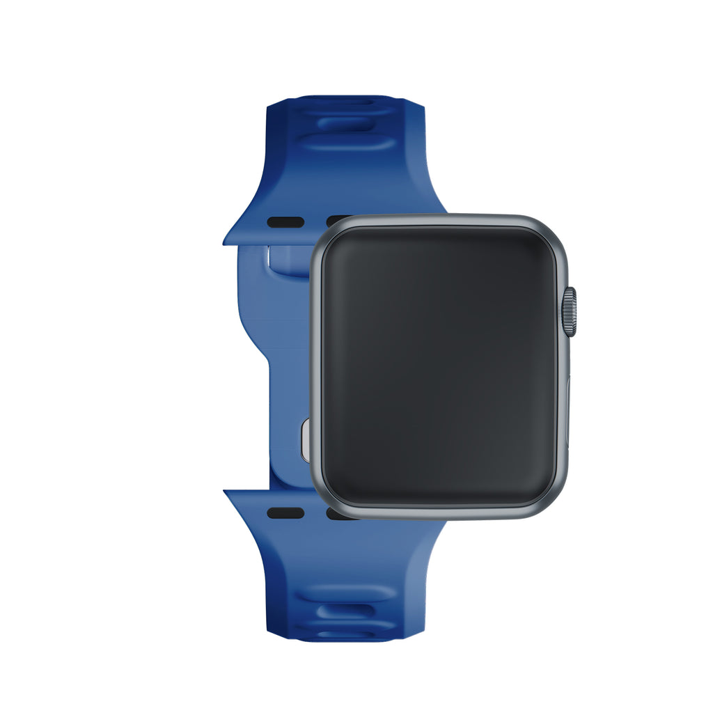 3mk silikoninis laikrodžio dirželis, skirtas Apple Watch 38 / 40 / 41 mm - mėlynas