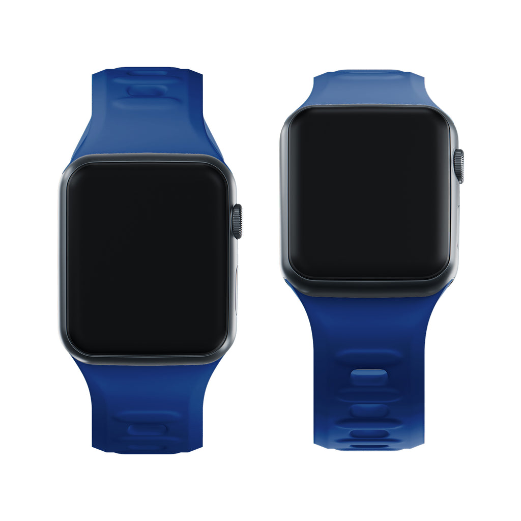 3mk silikoninis laikrodžio dirželis, skirtas Apple Watch 38 / 40 / 41 mm - mėlynas