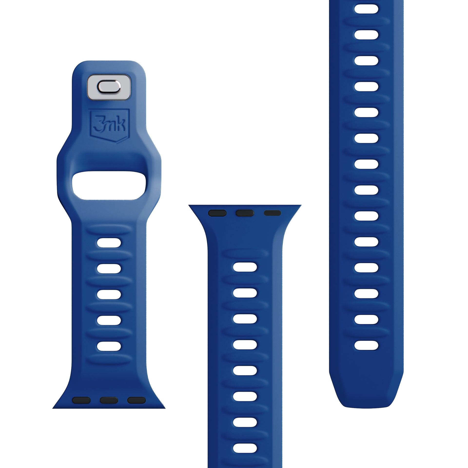 3mk silikoninis laikrodžio dirželis, skirtas Apple Watch 38 / 40 / 41 mm - mėlynas