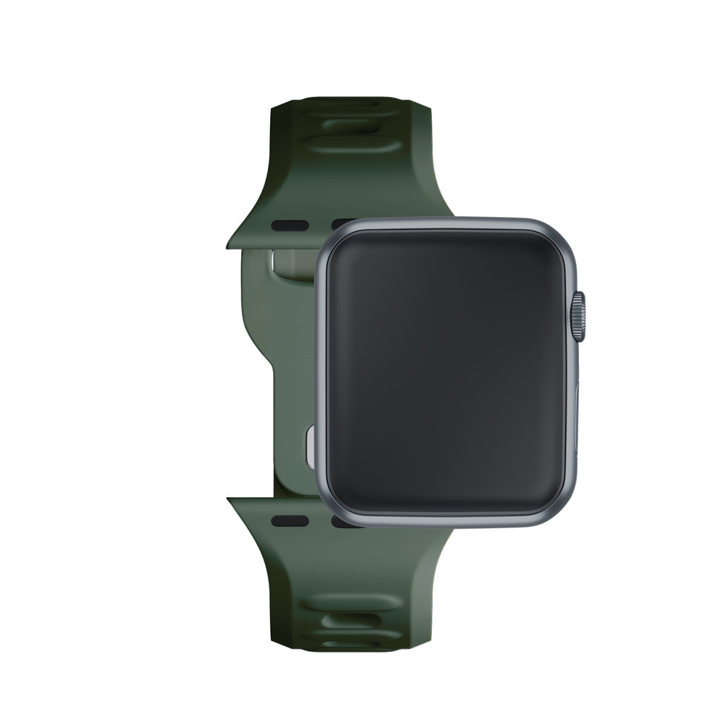 3mk silikoninis laikrodžio dirželis, skirtas Apple Watch 38 / 40 / 41 mm - žalias