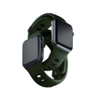 3mk silikoninis laikrodžio dirželis, skirtas Apple Watch 38 / 40 / 41 mm - žalias