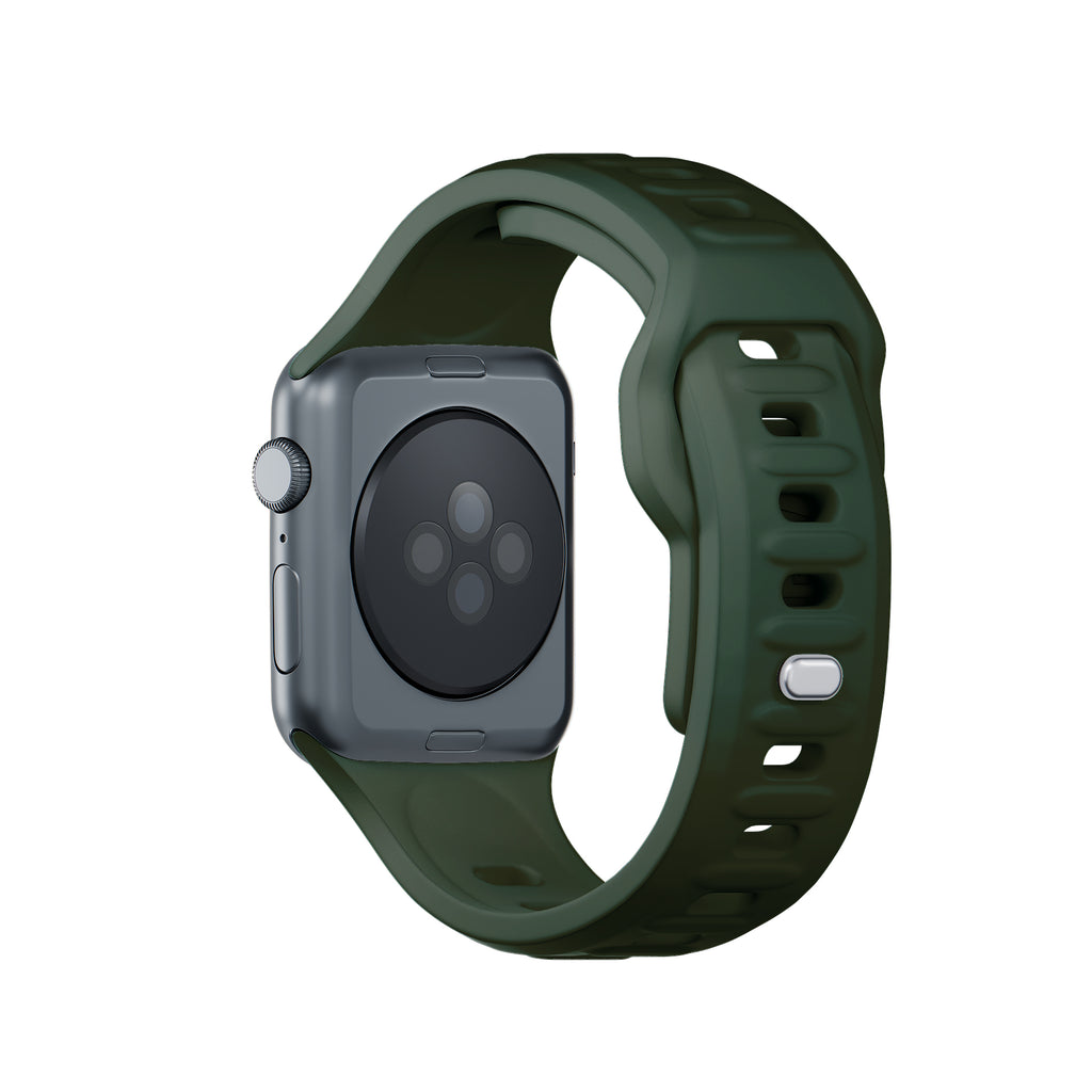 3mk silikoninis laikrodžio dirželis, skirtas Apple Watch 38 / 40 / 41 mm - žalias