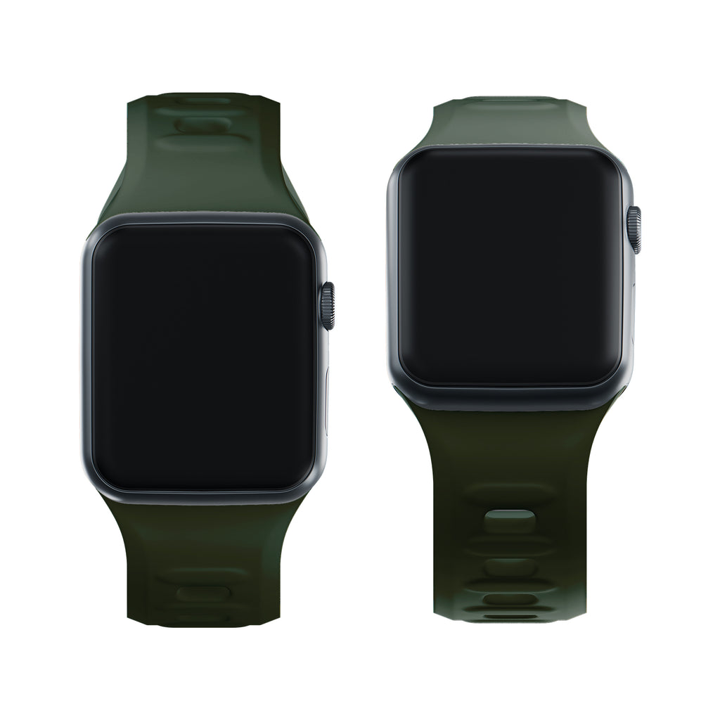 3mk silikoninis laikrodžio dirželis, skirtas Apple Watch 38 / 40 / 41 mm - žalias