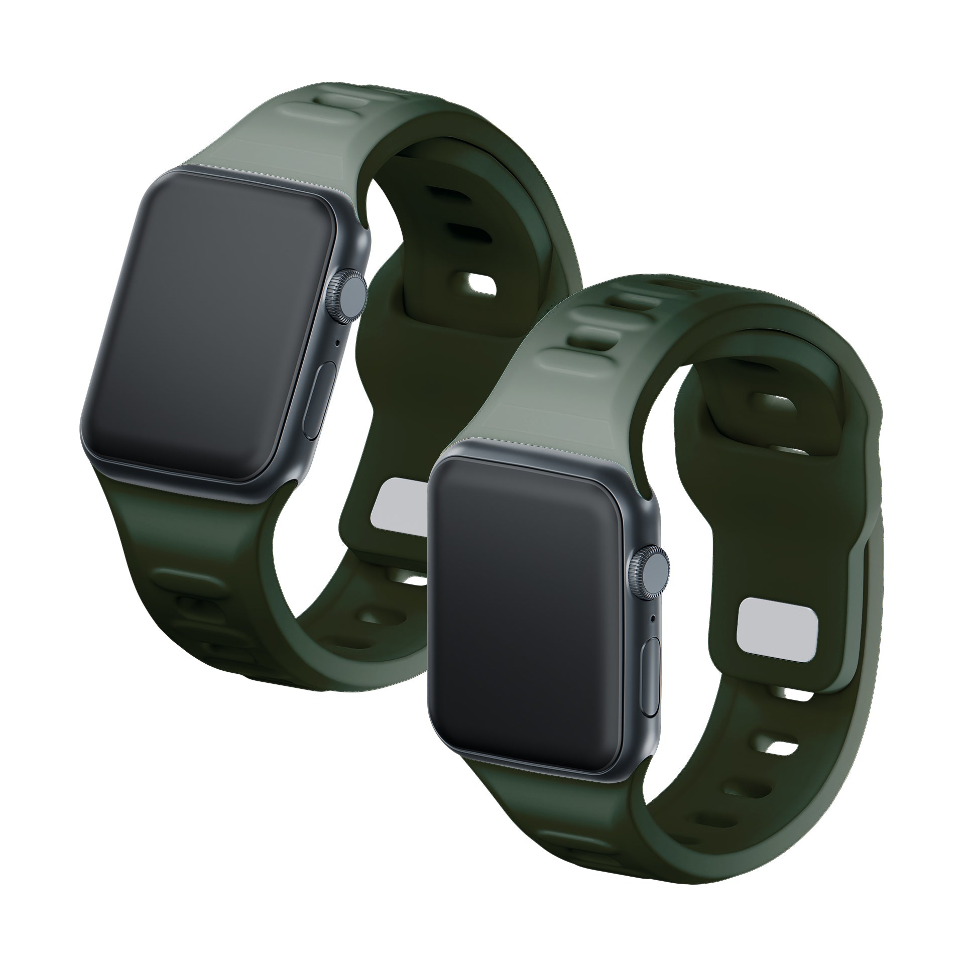 3mk silikoninis laikrodžio dirželis, skirtas Apple Watch 38 / 40 / 41 mm - žalias