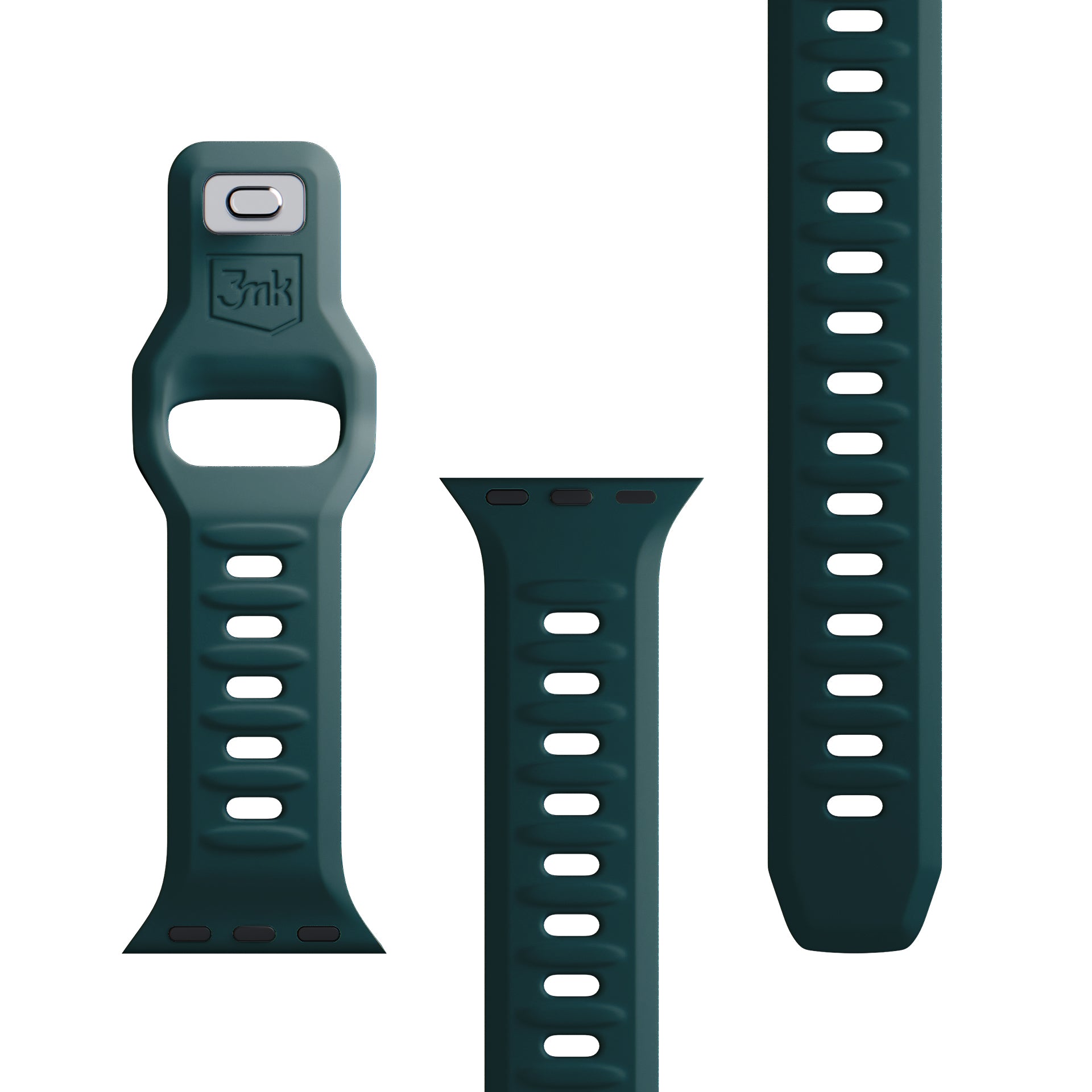 3mk silikoninis laikrodžio dirželis, skirtas Apple Watch 38 / 40 / 41 mm - žalias