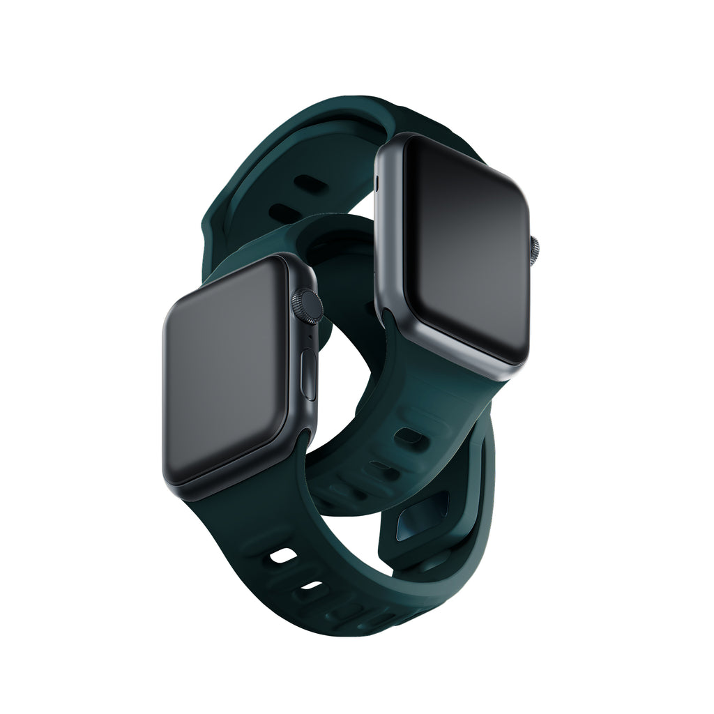 3mk silikoninis laikrodžio dirželis, skirtas Apple Watch 38 / 40 / 41 mm - žalias