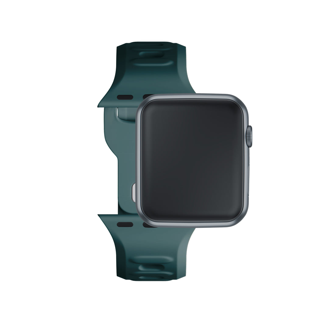 3mk silikoninis laikrodžio dirželis, skirtas Apple Watch 38 / 40 / 41 mm - žalias