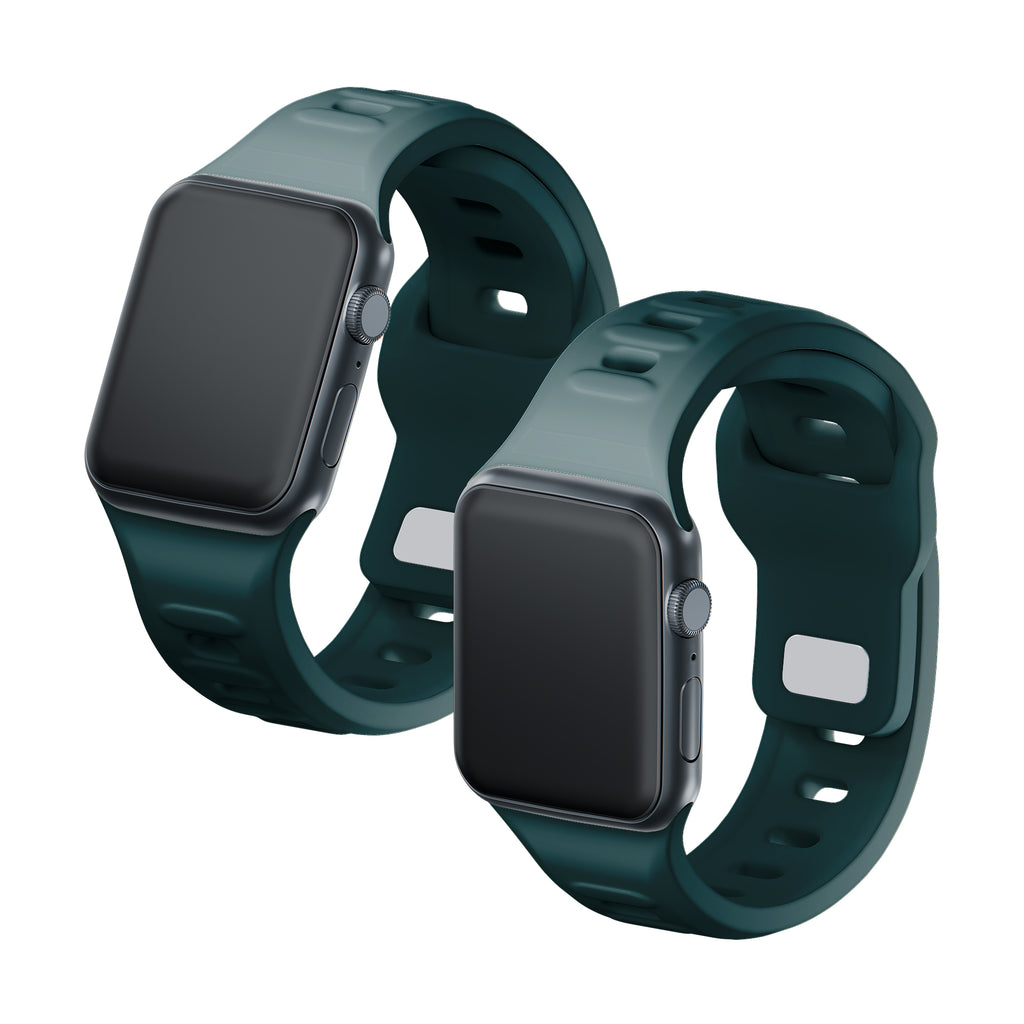 3mk silikoninis laikrodžio dirželis, skirtas Apple Watch 38 / 40 / 41 mm - žalias