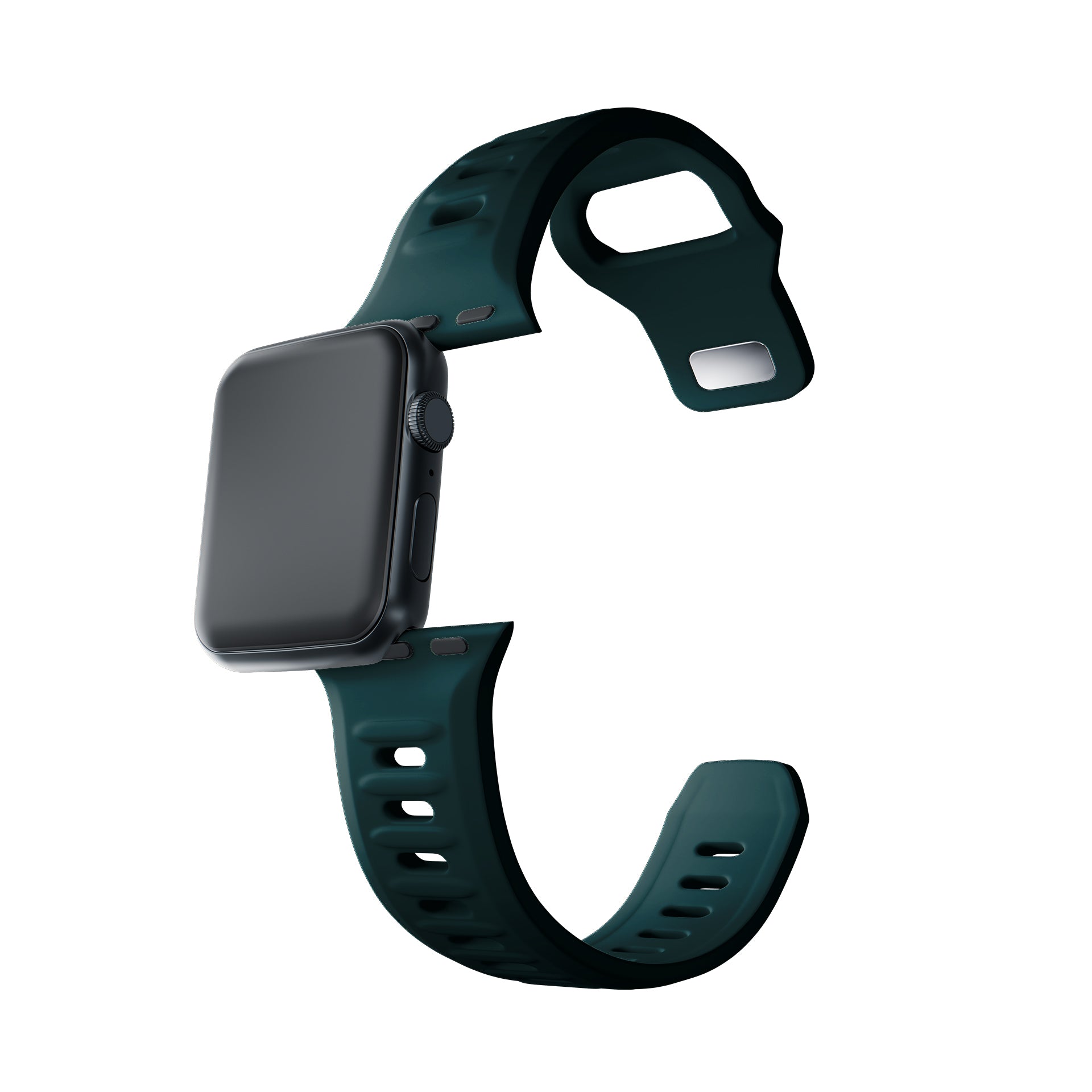 3mk silikoninis laikrodžio dirželis, skirtas Apple Watch 38 / 40 / 41 mm - žalias