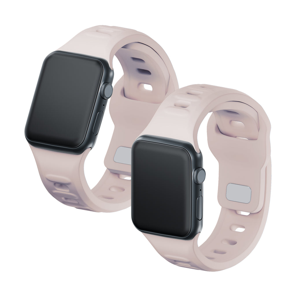 3mk silikoninis laikrodžio dirželis, skirtas Apple Watch 38/40/41 mm – smėlio spalvos