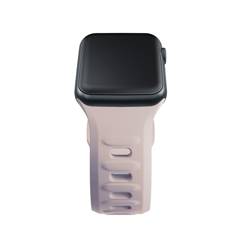 3mk silikoninis laikrodžio dirželis, skirtas Apple Watch 38/40/41 mm – smėlio spalvos