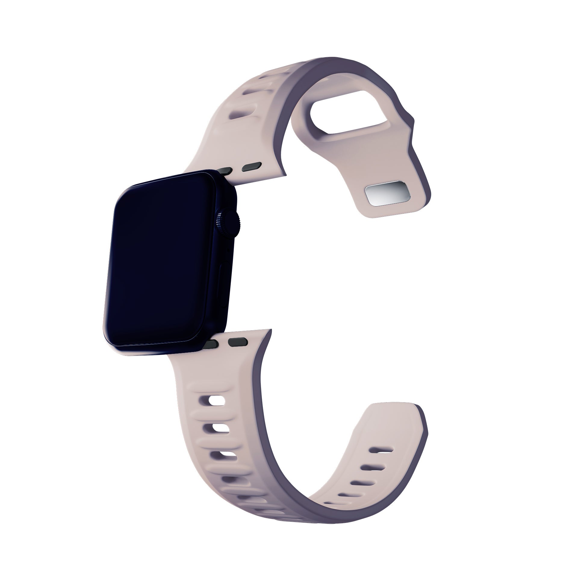 3mk silikoninis laikrodžio dirželis, skirtas Apple Watch 38/40/41 mm – smėlio spalvos