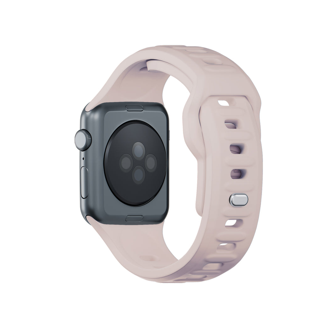 3mk silikoninis laikrodžio dirželis, skirtas Apple Watch 38/40/41 mm – smėlio spalvos