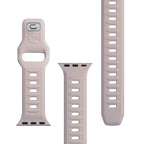 3mk silikoninis laikrodžio dirželis, skirtas Apple Watch 38/40/41 mm – smėlio spalvos