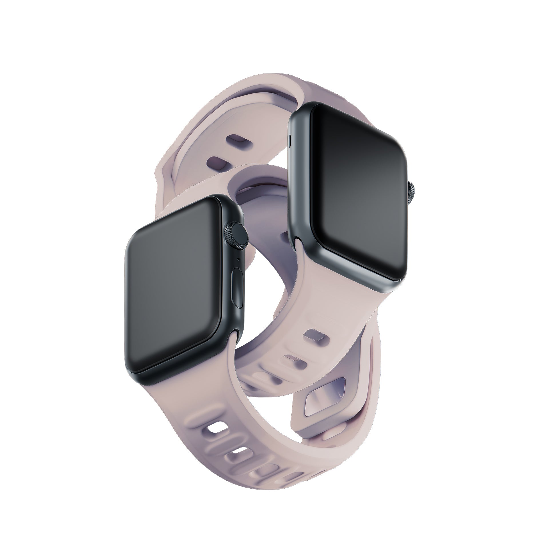 3mk silikoninis laikrodžio dirželis, skirtas Apple Watch 38/40/41 mm – smėlio spalvos