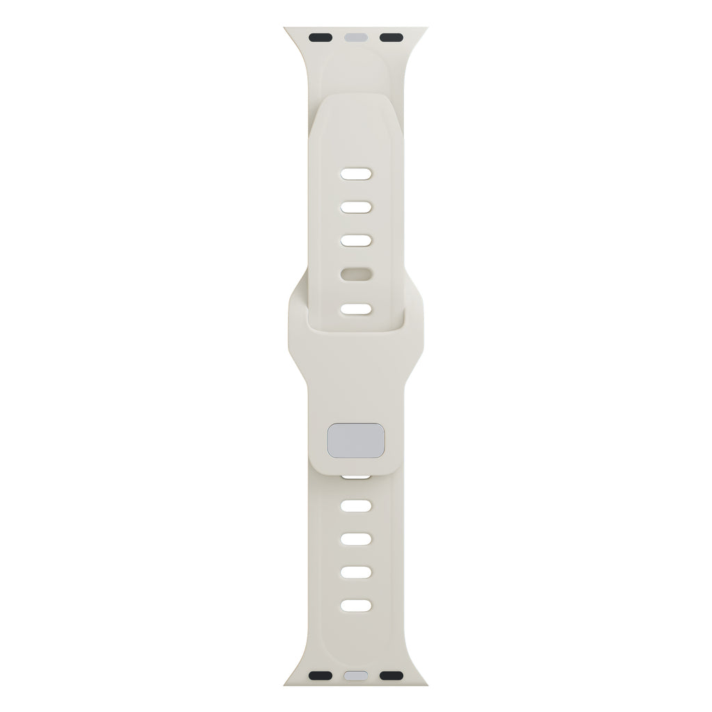 3mk Silicone Watch Strap Apple Watch 38/40/41 mm – baltas -- Apple Watch 38/40/41mm