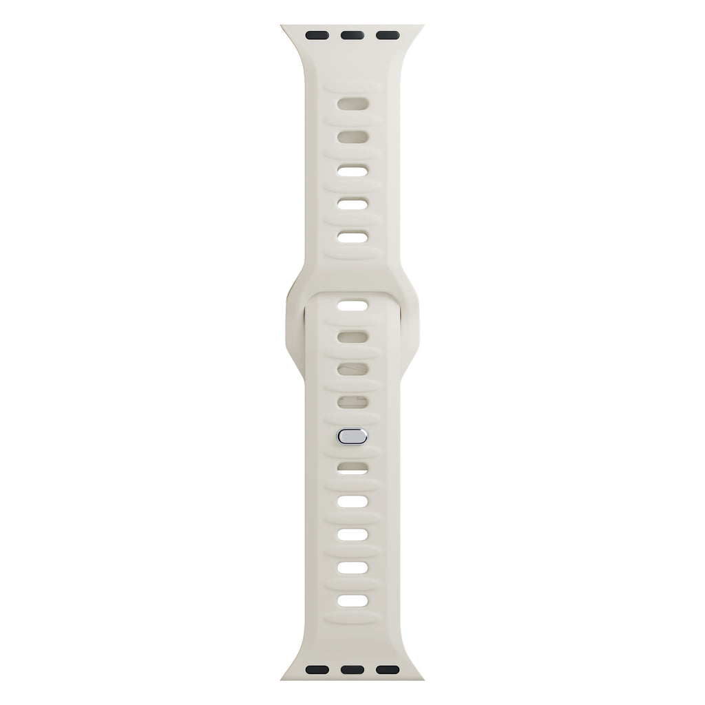 3mk Silicone Watch Strap Apple Watch 38/40/41 mm – baltas -- Apple Watch 38/40/41mm