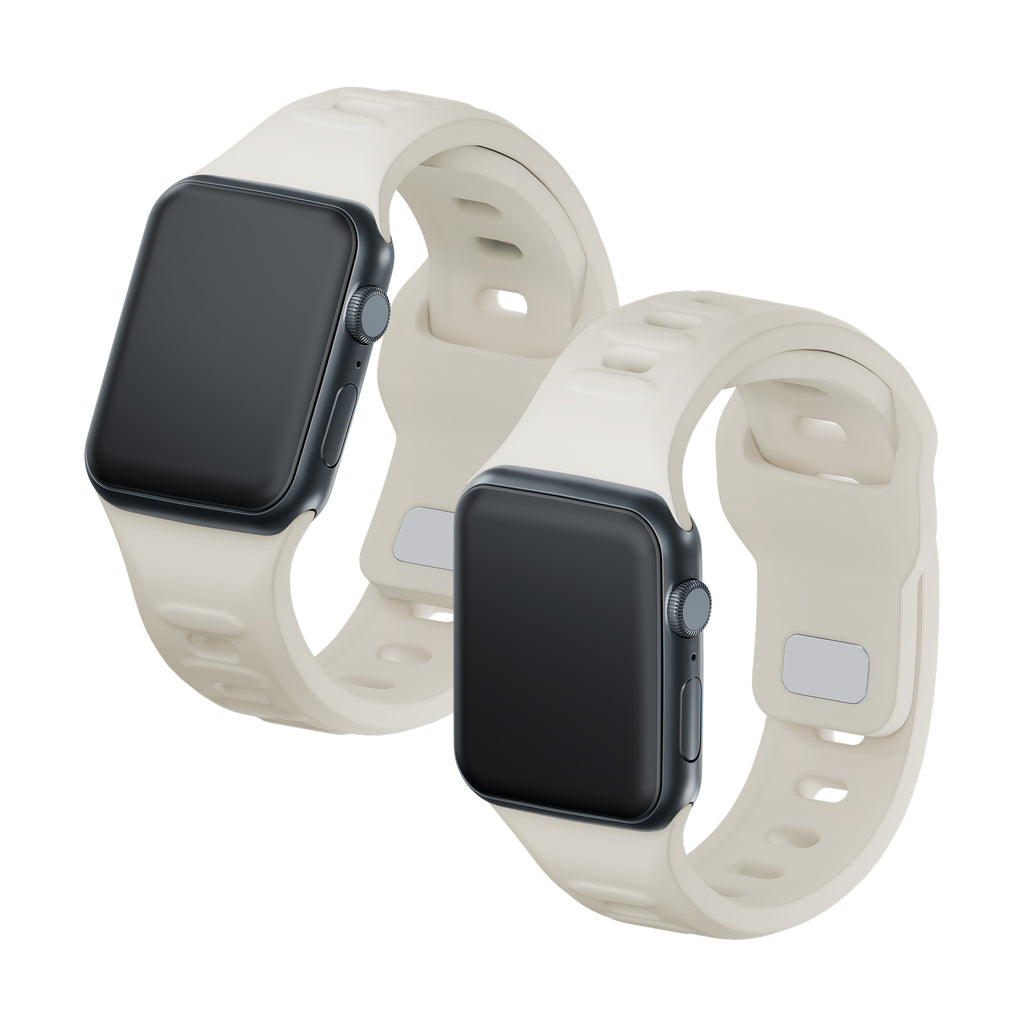 3mk Silicone Watch Strap Apple Watch 38/40/41 mm – baltas -- Apple Watch 38/40/41mm