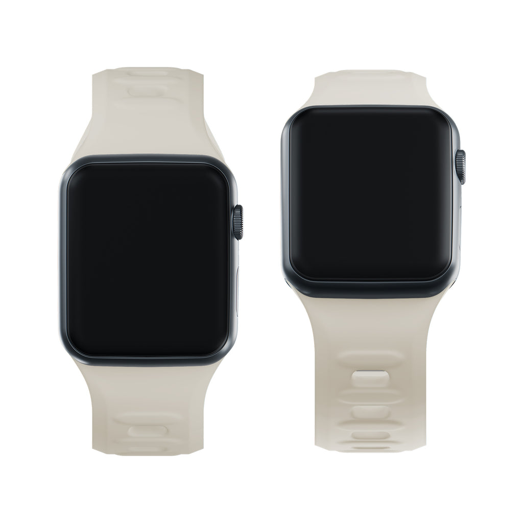 3mk Silicone Watch Strap Apple Watch 38/40/41 mm – baltas -- Apple Watch 38/40/41mm