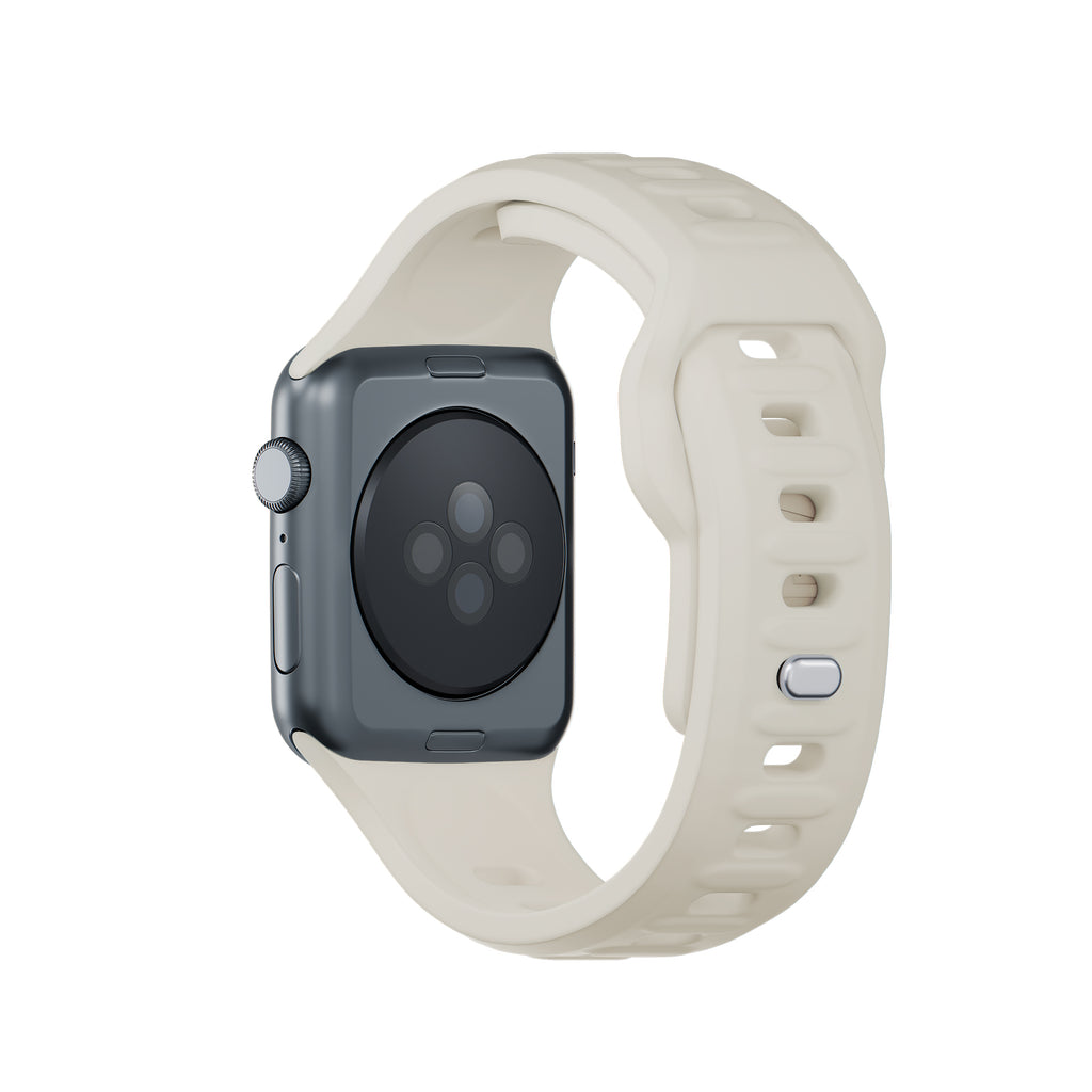 3mk Silicone Watch Strap Apple Watch 38/40/41 mm – baltas -- Apple Watch 38/40/41mm