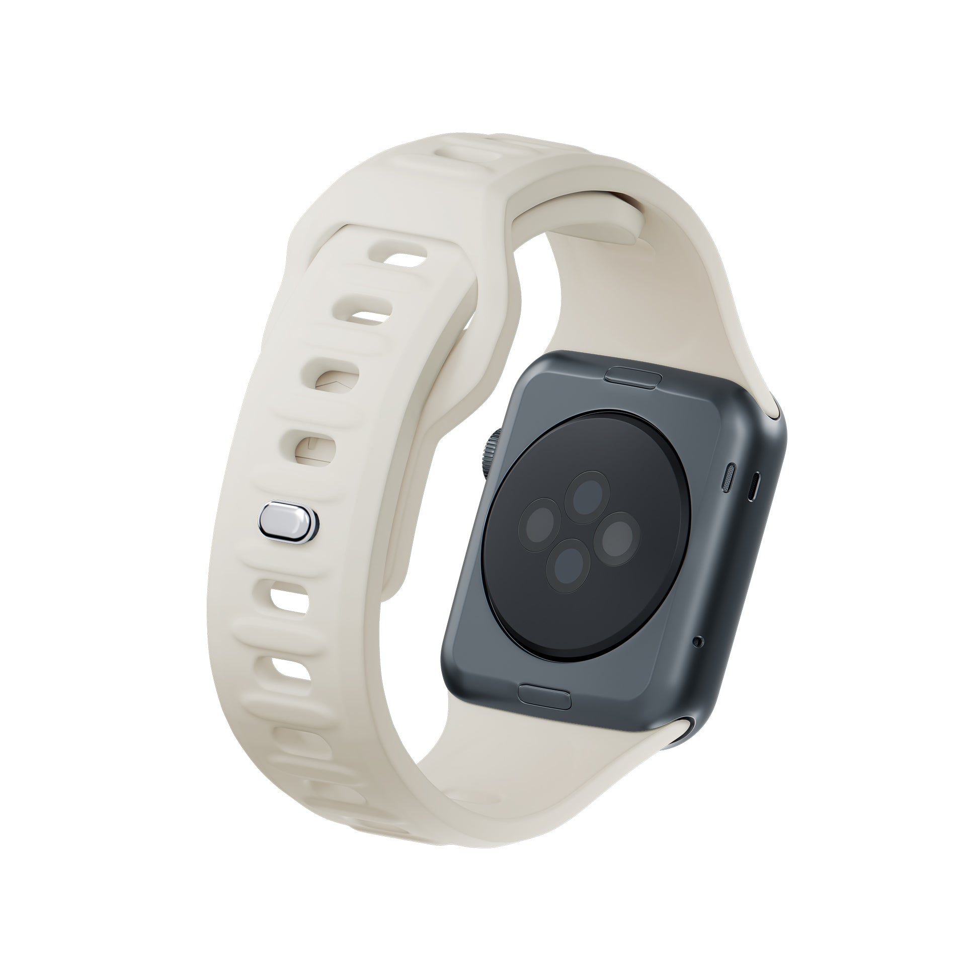 3mk Silicone Watch Strap Apple Watch 38/40/41 mm – baltas -- Apple Watch 38/40/41mm