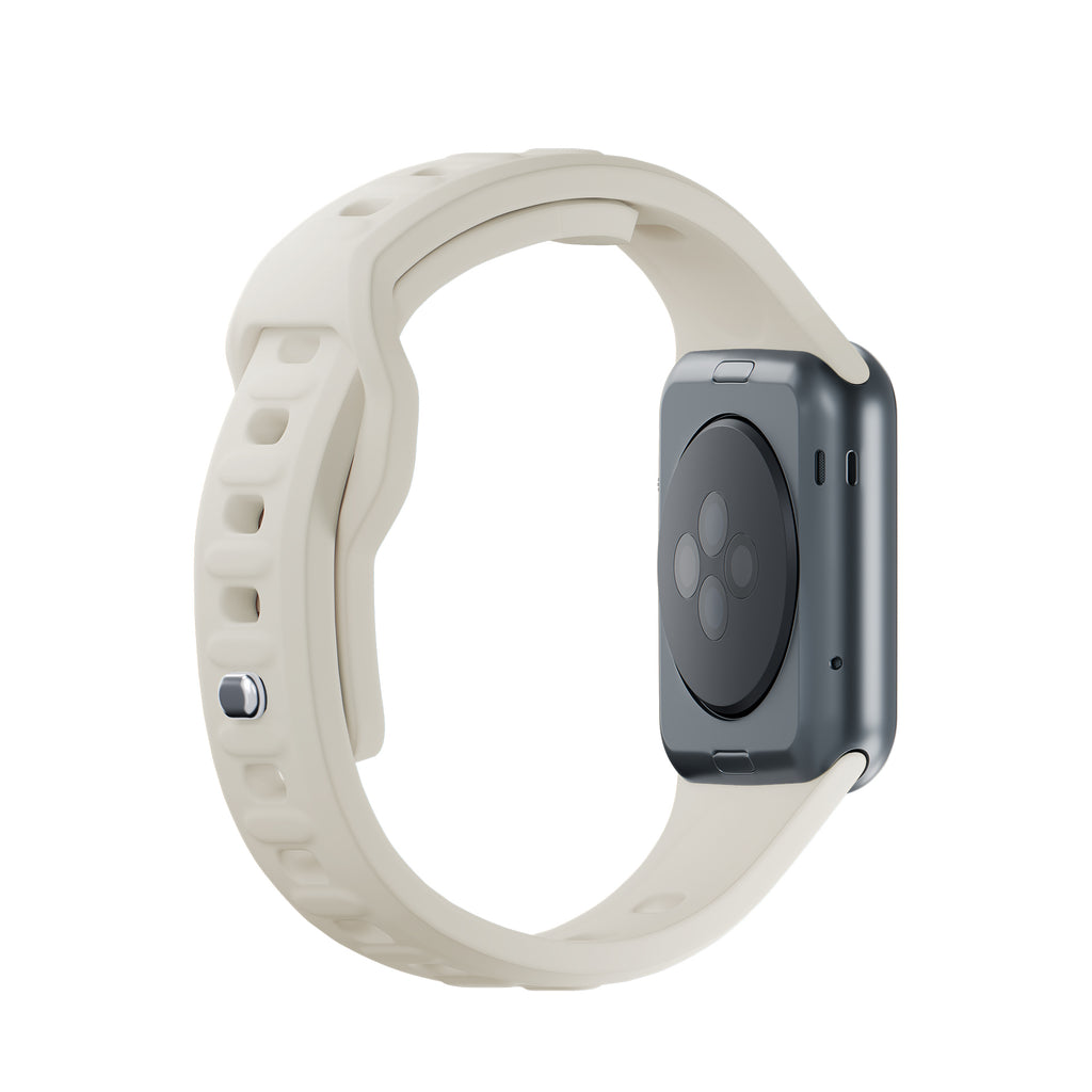 3mk Silicone Watch Strap Apple Watch 38/40/41 mm – baltas -- Apple Watch 38/40/41mm