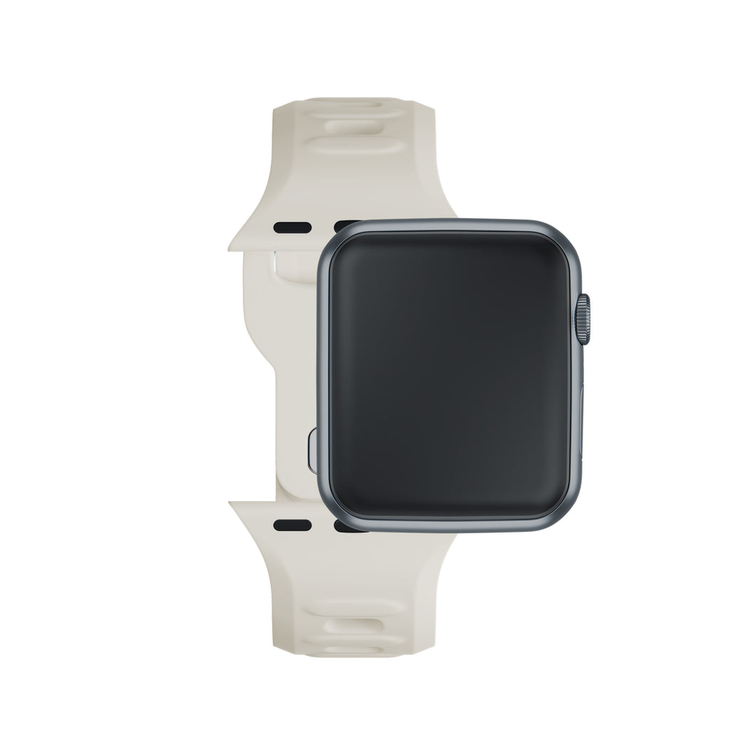 3mk Silicone Watch Strap Apple Watch 38/40/41 mm – baltas -- Apple Watch 38/40/41mm
