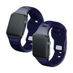 3mk silikoninis laikrodžio dirželis, skirtas Apple Watch 38 / 40 / 41 mm - mėlynas