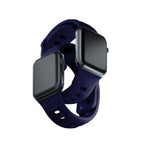 3mk silikoninis laikrodžio dirželis, skirtas Apple Watch 38 / 40 / 41 mm - mėlynas