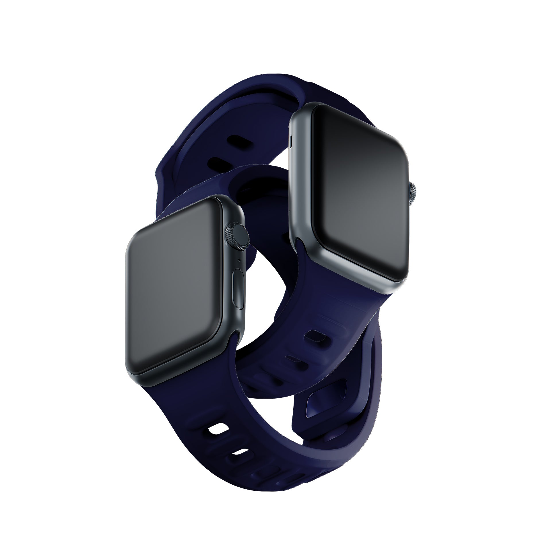 3mk silikoninis laikrodžio dirželis, skirtas Apple Watch 38 / 40 / 41 mm - mėlynas