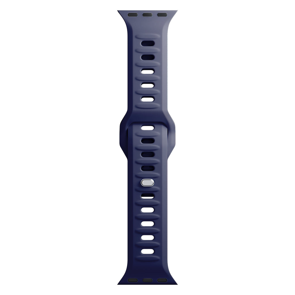 3mk silikoninis laikrodžio dirželis, skirtas Apple Watch 38 / 40 / 41 mm - mėlynas