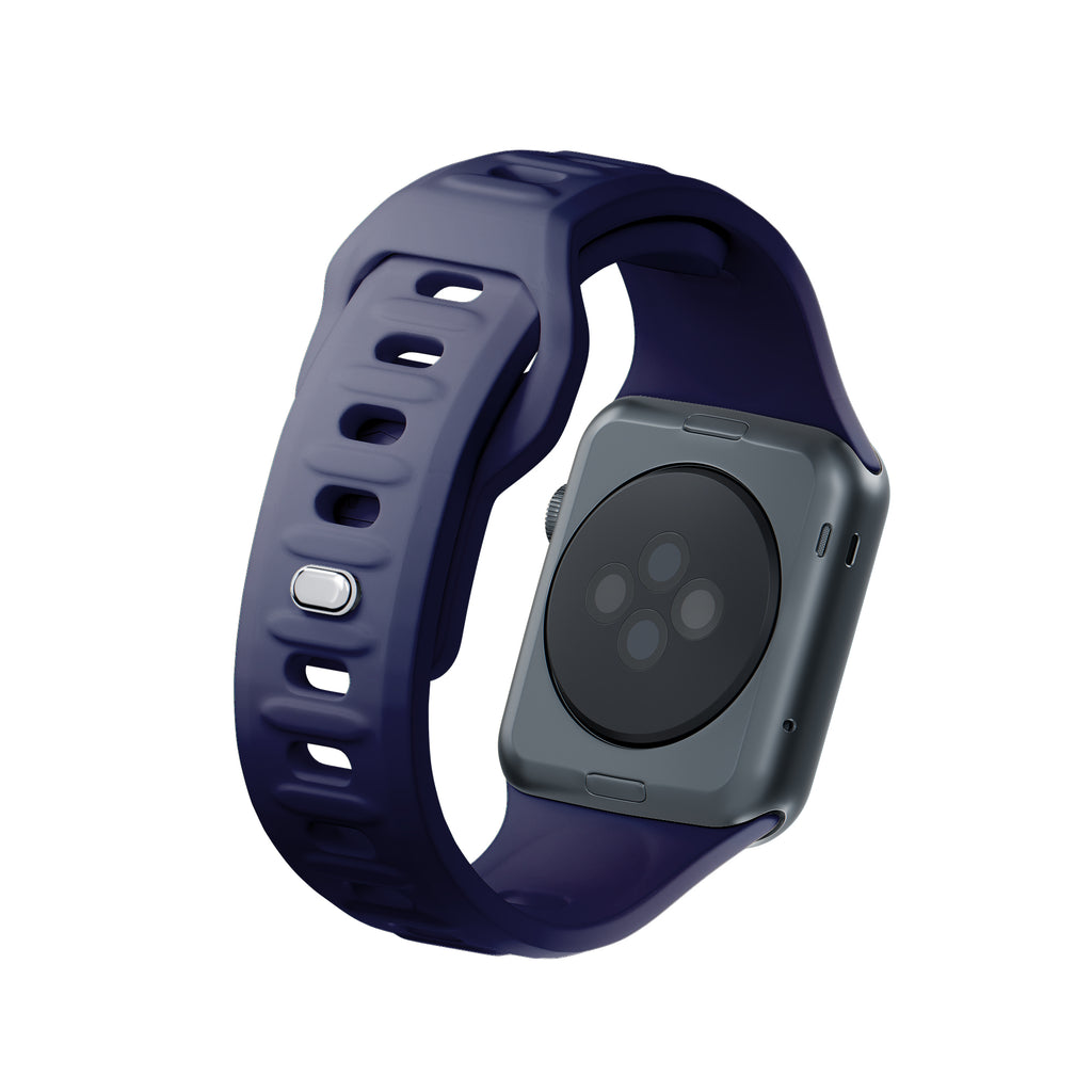 3mk silikoninis laikrodžio dirželis, skirtas Apple Watch 38 / 40 / 41 mm - mėlynas