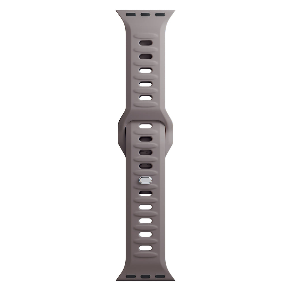 3mk silikoninis laikrodžio dirželis, skirtas Apple Watch 38/40/41 mm – tamsiai pilkas