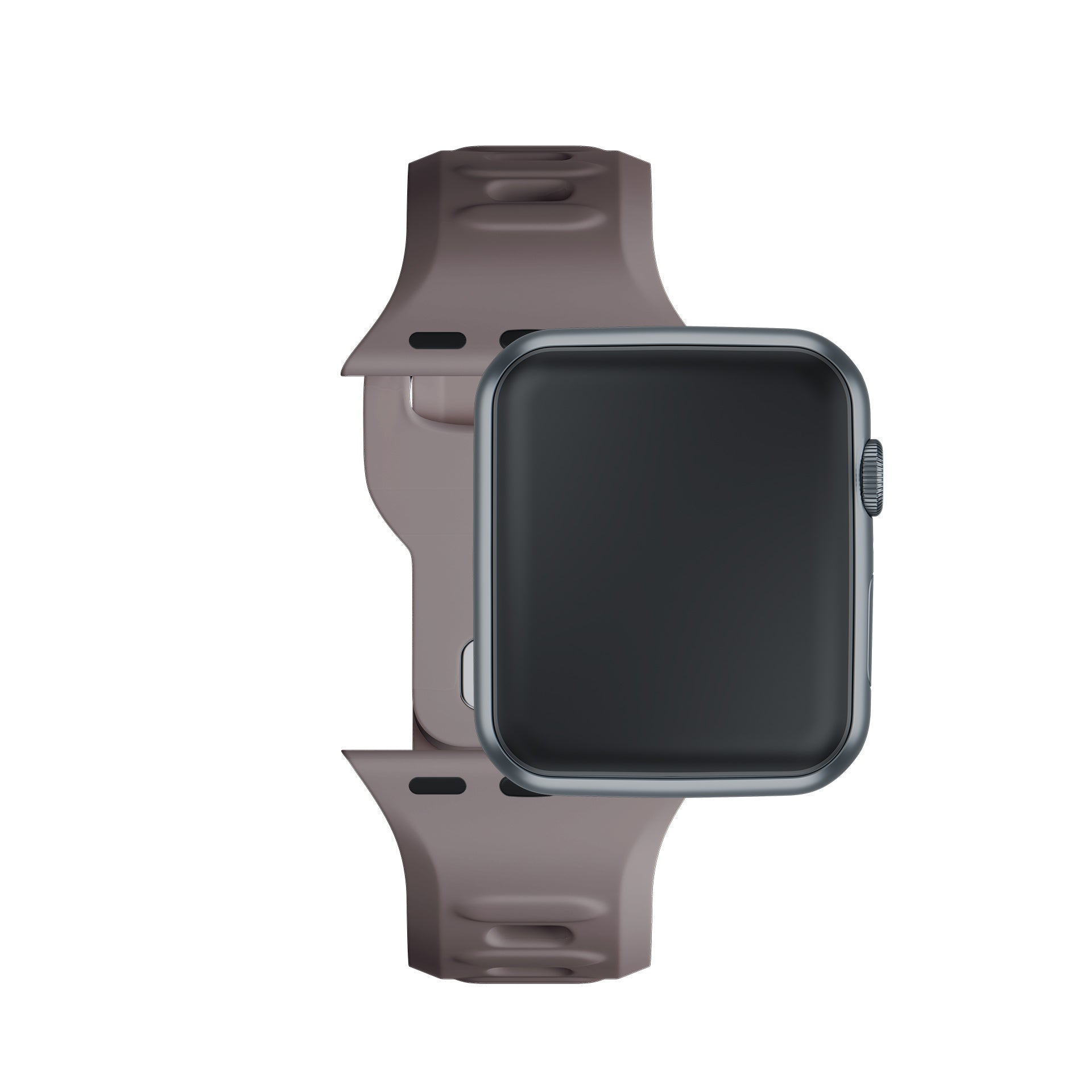 3mk silikoninis laikrodžio dirželis, skirtas Apple Watch 38/40/41 mm – tamsiai pilkas