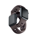 3mk silikoninis laikrodžio dirželis, skirtas Apple Watch 38/40/41 mm – tamsiai pilkas