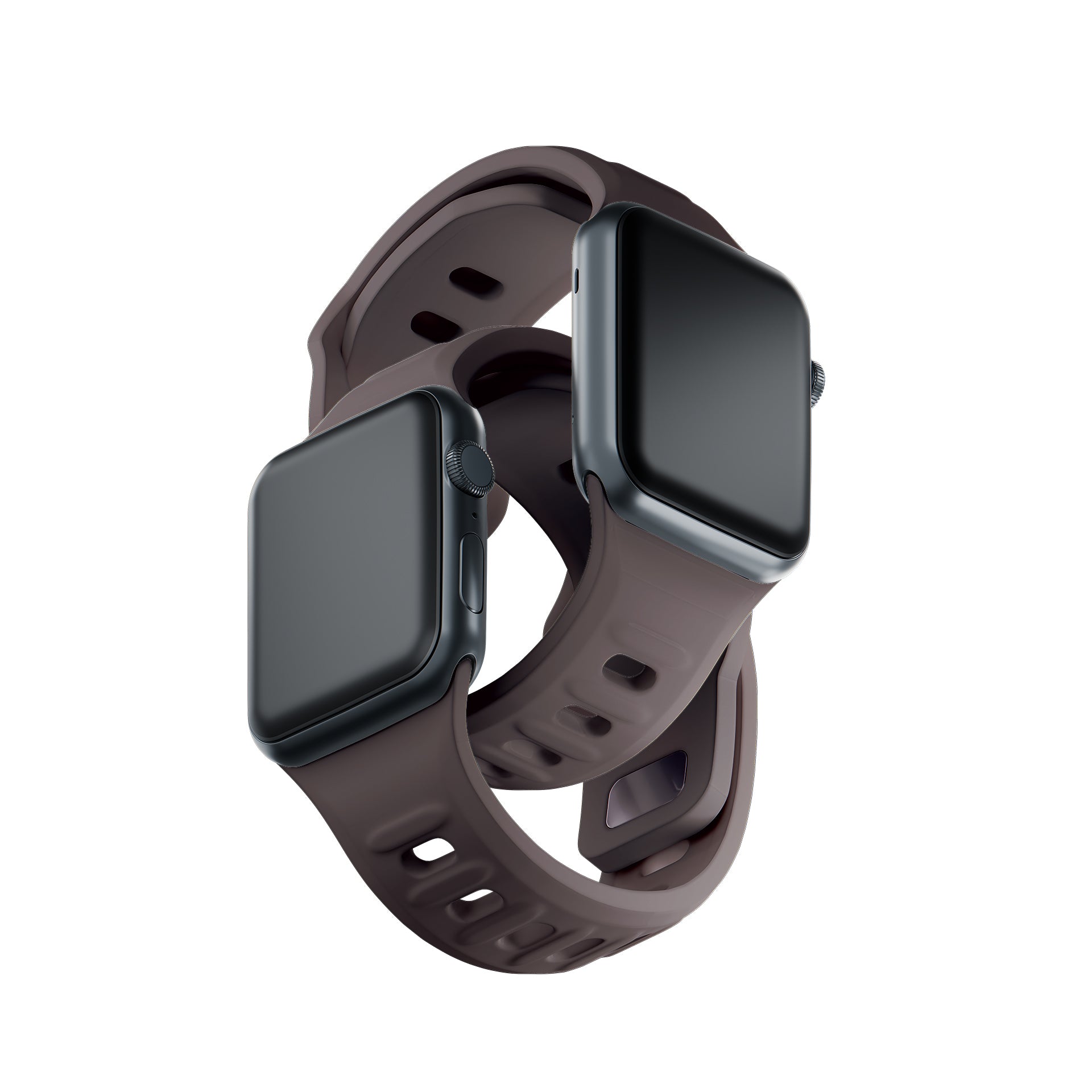 3mk silikoninis laikrodžio dirželis, skirtas Apple Watch 38/40/41 mm – tamsiai pilkas